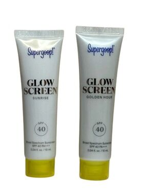 😉 $5 Bundle Supergoop! Glow Screen SPF 40 Travel Tubes